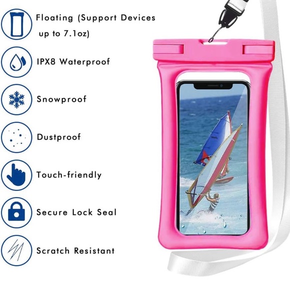 Homearda IPX8 Universal Waterproof Phone📱TPU Clear Dry Bag Case - Picture 3 of 8